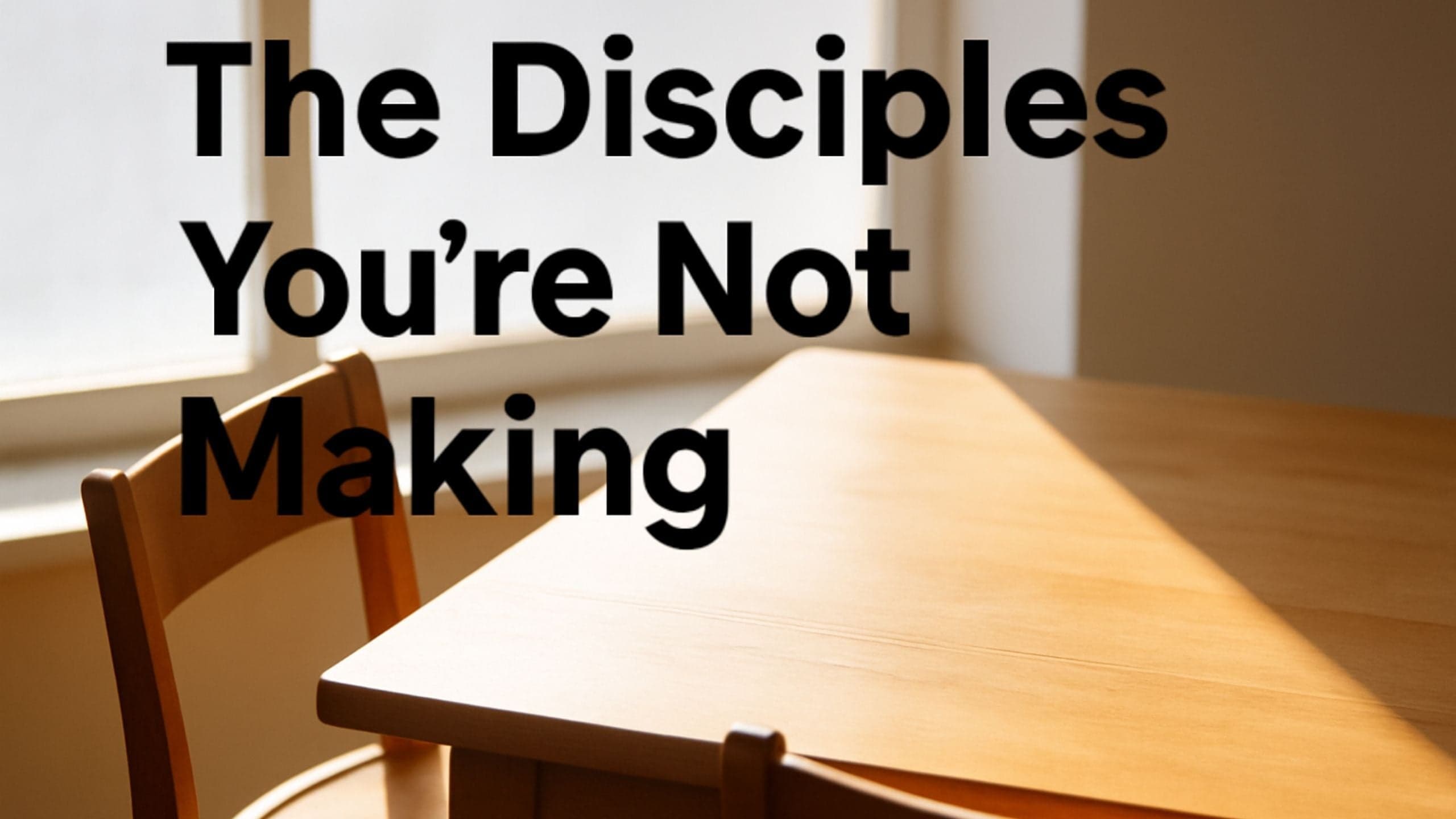 The Disciples You're Not Making (And Why That's Disobedience)